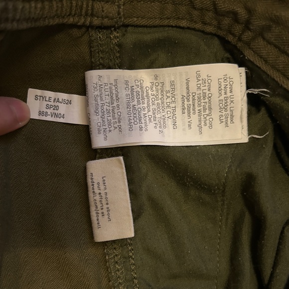 Madewell Army Green Zip-Fly mid rise hunter green shorts Size XL - Picture 7 of 11